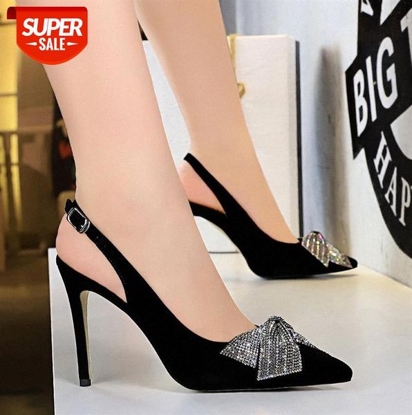 825-11 european and american banquet high heels suede shallow mouth pointed back strap hollow rhinestone bow single shoes #xl87
825-11 european and american banquet high heels suede shallow mouth pointed back strap hollow rhinestone bow single shoes #xl87