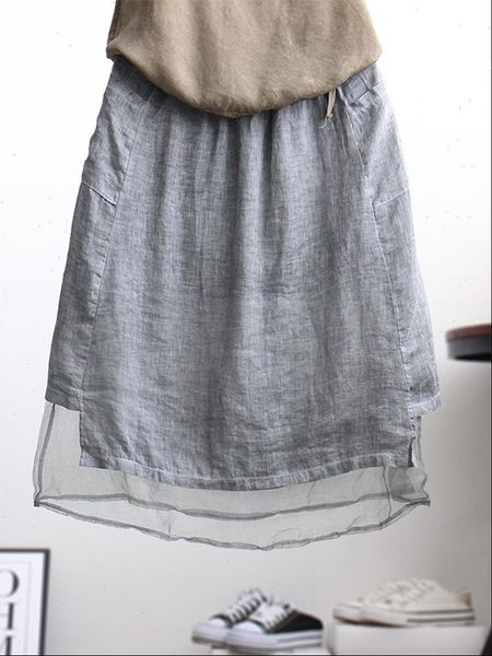 retro kawaii mesh cotton and women skirts linen wide long paragraph wild white a line vintage solid knee length, Black
retro kawaii mesh cotton and women skirts linen wide long paragraph wild white a line vintage solid knee length, Black