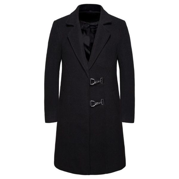 men's wool & blends autumn and winter men coats casual business woolen mens slim long coat male jacket zm7w, Black
men's wool & blends autumn and winter men coats casual business woolen mens slim long coat male jacket zm7w, Black