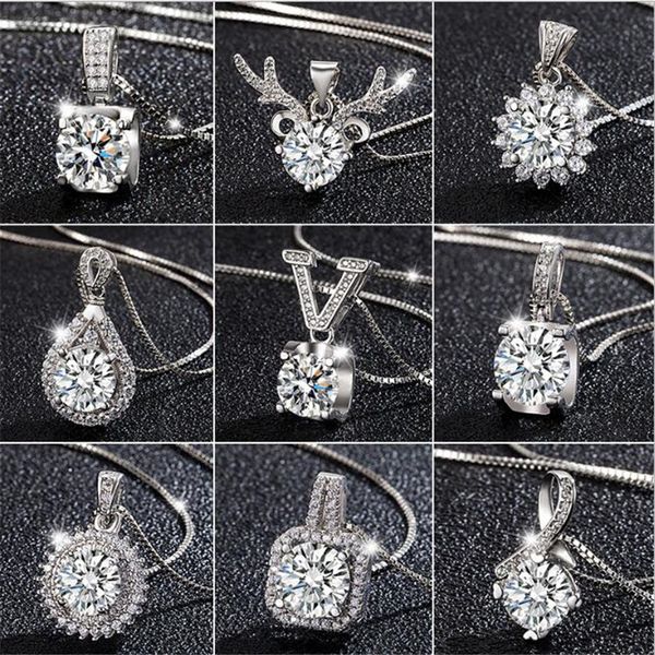 26 style sparkling luxury jewelry lover pendant 925 sterling silver sell round cut white z cz diamond gemstones eternity women wedding clavi
26 style sparkling luxury jewelry lover pendant 925 sterling silver sell round cut white z cz diamond gemstones eternity women wedding clavi