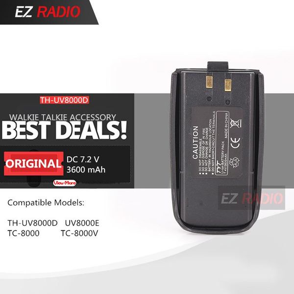 walkie talkie original tyt th-uv8000d uv8000e uv8000d tc-8000 thuv8000d tc-8000v li-ion battery 3600ma for two way radios high 10w
walkie talkie original tyt th-uv8000d uv8000e uv8000d tc-8000 thuv8000d tc-8000v li-ion battery 3600ma for two way radios high 10w