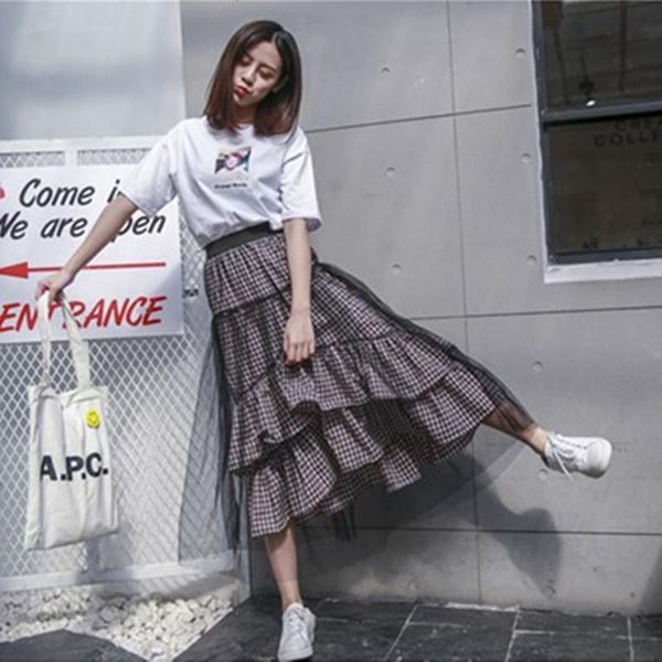 skirts daily apparel female 2021 summer simple fashion casual cake layer stacked plaid mesh long maxi skirt for women, Black
skirts daily apparel female 2021 summer simple fashion casual cake layer stacked plaid mesh long maxi skirt for women, Black