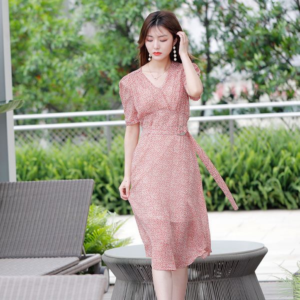 luxury casual dresses floral chiffon women's 2021 summer v-neck waist down age reducing printing swing drs, Black;gray
luxury casual dresses floral chiffon women's 2021 summer v-neck waist down age reducing printing swing drs, Black;gray