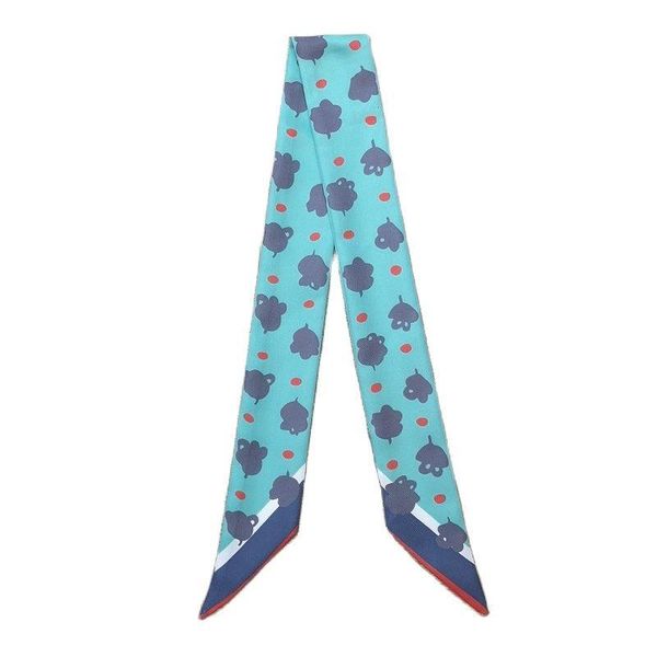 design women's scarf multifunctional decorative scarves handbag ribbon fashion ladies headband headscarf g62, Blue;gray
design women's scarf multifunctional decorative scarves handbag ribbon fashion ladies headband headscarf g62, Blue;gray