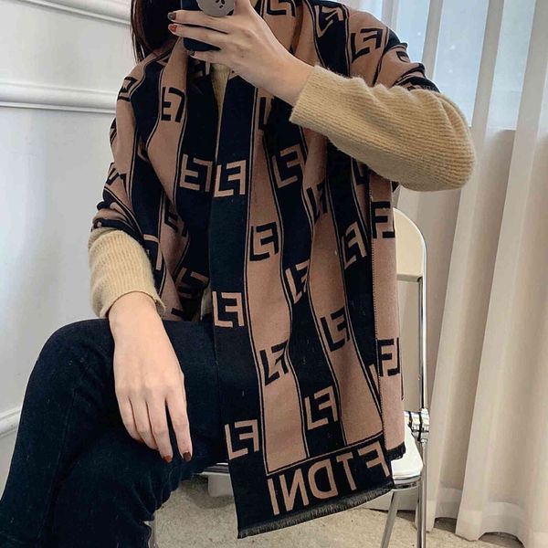 shawl scarf women's winter 2021 warm f letter imitation cashmere double-sided dual-purpose wool, Blue;gray
shawl scarf women's winter 2021 warm f letter imitation cashmere double-sided dual-purpose wool, Blue;gray