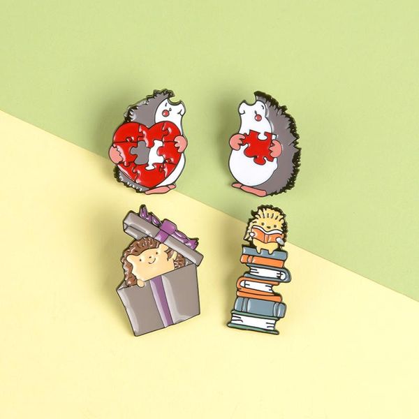 pins, brooches hedgehog collection enamel pin reading books surprise gift box romantic love pen heart puzzle punk lapel brooch jewelry, Gray
pins, brooches hedgehog collection enamel pin reading books surprise gift box romantic love pen heart puzzle punk lapel brooch jewelry, Gray
