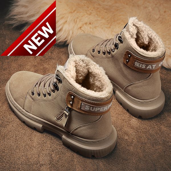 2021 autumn and winter new men's martin medium high fashion trendy korean casual cotton shoes outdoor snow boots, Black
2021 autumn and winter new men's martin medium high fashion trendy korean casual cotton shoes outdoor snow boots, Black