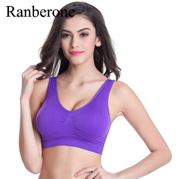 gym clothing ranberone women's bra running seamless yoga large size s-4xl training workout fitness sports wear female brand, White;black
gym clothing ranberone women's bra running seamless yoga large size s-4xl training workout fitness sports wear female brand, White;black