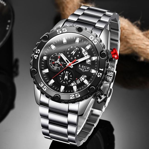 wristwatches 2021 lige sport mens watches waterproof quartz watch men big dial all steel wristwatch male chronograph clock, Slivery;brown
wristwatches 2021 lige sport mens watches waterproof quartz watch men big dial all steel wristwatch male chronograph clock, Slivery;brown