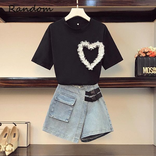 women's tracksuits plus size women suit love t shirt and lace short skirt two piece matching set 2021 summer fashion high street outfit, Gray
women's tracksuits plus size women suit love t shirt and lace short skirt two piece matching set 2021 summer fashion high street outfit, Gray
