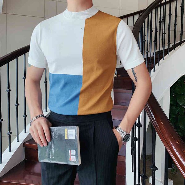 men's casual shirts british style winter high fashion collar short knitted shirt clothing shredded t-shirt homme 7yp1, White;black
men's casual shirts british style winter high fashion collar short knitted shirt clothing shredded t-shirt homme 7yp1, White;black