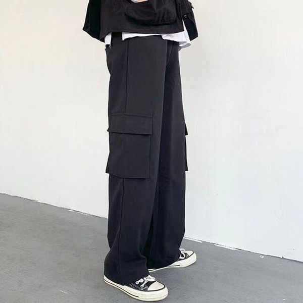 men's pants cargo men autumn korean harajuku style solid black straight trousers loose hip-hop stree casual plus size pant
men's pants cargo men autumn korean harajuku style solid black straight trousers loose hip-hop stree casual plus size pant