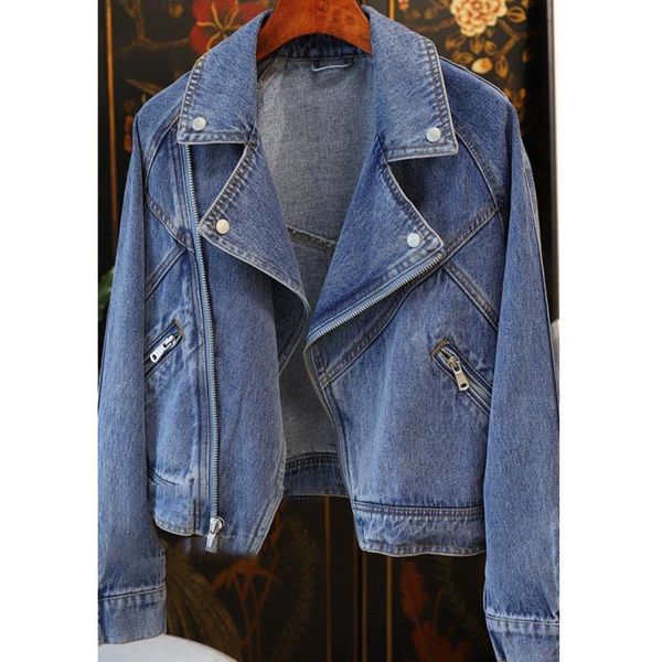 women's jackets 2021 autumn korean suit collar women denim jacket short ladies zipper locomotive wind jeans casual female outwear, Black;brown
women's jackets 2021 autumn korean suit collar women denim jacket short ladies zipper locomotive wind jeans casual female outwear, Black;brown