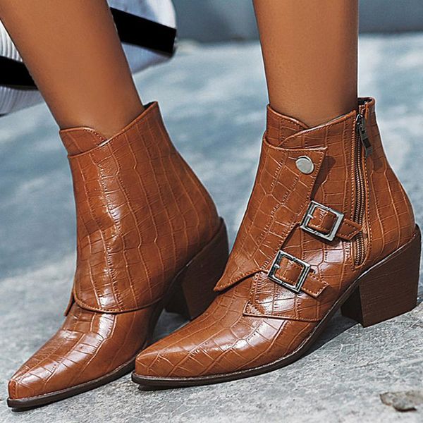 dress shoes women winter boot ladies ankle boots square heel pointed belt buckle toe short woman botas mujer#g3, Black
dress shoes women winter boot ladies ankle boots square heel pointed belt buckle toe short woman botas mujer#g3, Black