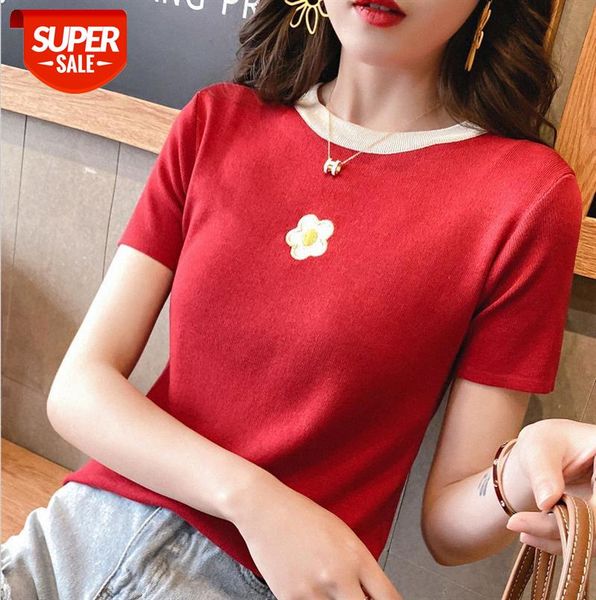 net red small fresh western style t-shirt women short-sleeved retro contrast color slim bottoming ice silk sweater summer #yn1i, Black
net red small fresh western style t-shirt women short-sleeved retro contrast color slim bottoming ice silk sweater summer #yn1i, Black