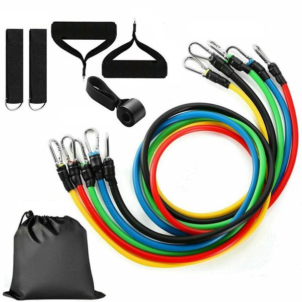 11pcs/ set resistance bands heavy workout exercise yoga crossfit fitness tubes stretch training home gyms elastic band stripes
11pcs/ set resistance bands heavy workout exercise yoga crossfit fitness tubes stretch training home gyms elastic band stripes