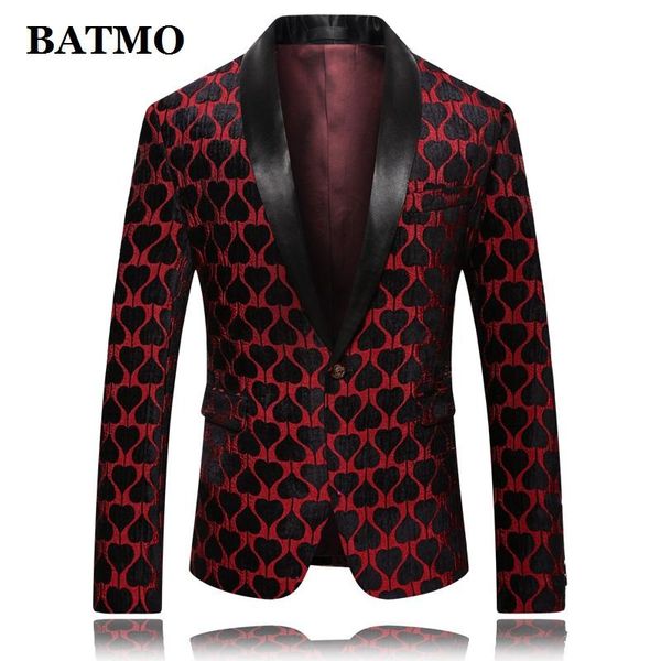 men's suits & blazers batmo 2021 arrival fashion printed casual blazer men,casual jackets,suits men plus-size m-5xl 9015, White;black
men's suits & blazers batmo 2021 arrival fashion printed casual blazer men,casual jackets,suits men plus-size m-5xl 9015, White;black