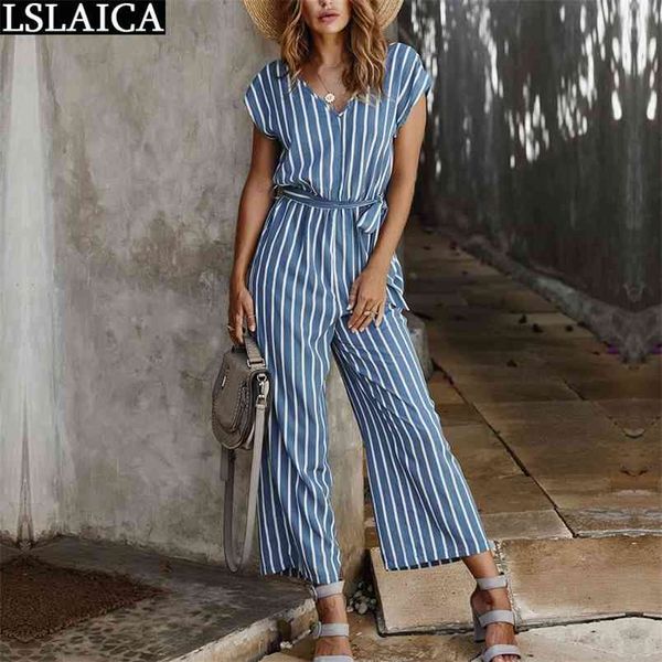 casual women jumpsuit short sleeve v-neck loose fashion bodysuit bandage bow striped print office party 210515, Black;white
casual women jumpsuit short sleeve v-neck loose fashion bodysuit bandage bow striped print office party 210515, Black;white