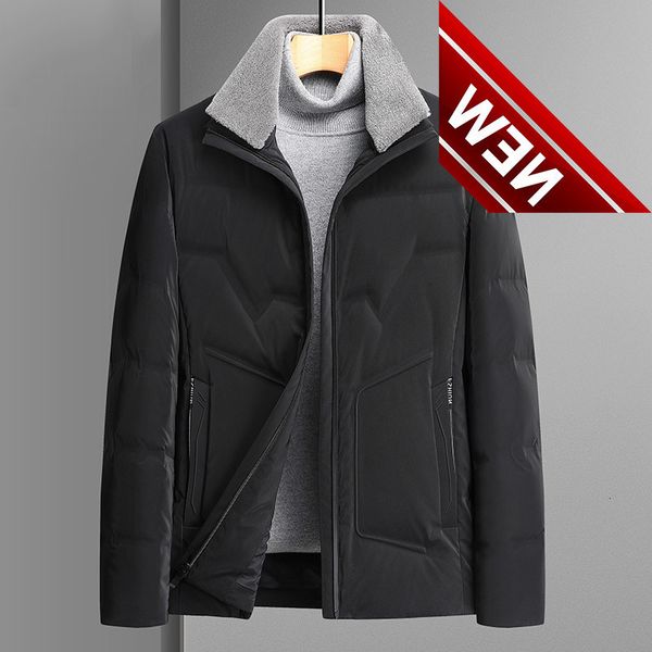 winter thicken warm men's light jacket 2021 new arrivals fashion smart casual short white duck down coat men puffer, Black
winter thicken warm men's light jacket 2021 new arrivals fashion smart casual short white duck down coat men puffer, Black