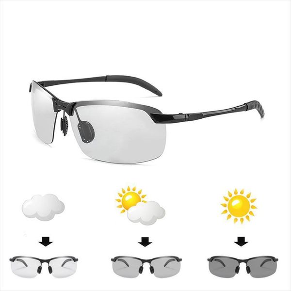 Men Outdoor Driving Photochromic Sunglasses Polarized Chameleon Discoloration Sun Glasses For Square, White;black
Men Outdoor Driving Photochromic Sunglasses Polarized Chameleon Discoloration Sun Glasses For Square, White;black