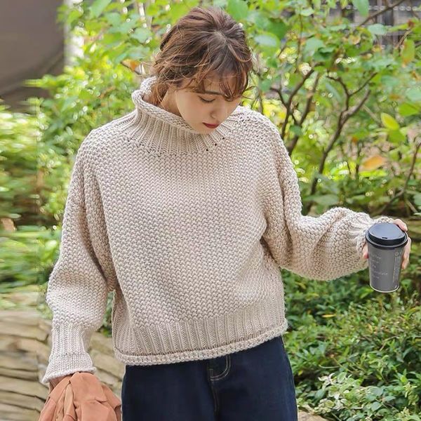 women's sweaters women turtleneck pullover autumn winter thick warm loose long sleeve solid jumpers female knitwear 2021 vs539, White;black
women's sweaters women turtleneck pullover autumn winter thick warm loose long sleeve solid jumpers female knitwear 2021 vs539, White;black
