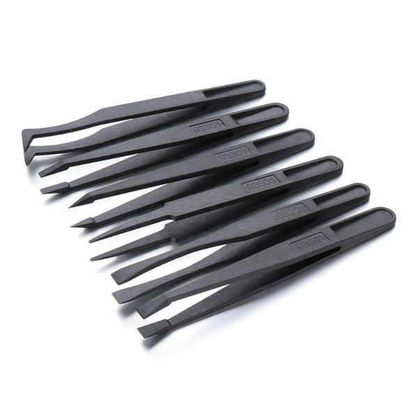 eyebrow tools & stencils 1pcs anti-static carbon fiber electronic tweezers kit esd plastic forceps pcb repair hand set
eyebrow tools & stencils 1pcs anti-static carbon fiber electronic tweezers kit esd plastic forceps pcb repair hand set