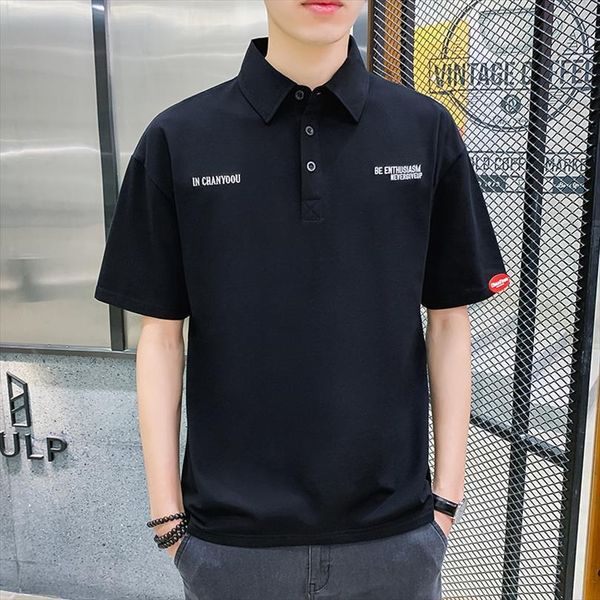 korean style shirt summer mens polos casual loose thin letter print oversized turn down half, White;black
korean style shirt summer mens polos casual loose thin letter print oversized turn down half, White;black
