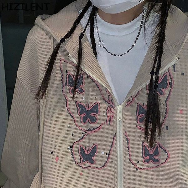 khaki zip hooded sweatshirt waffle winter jacket oversized hoodie butterfly retro pocket woman clothes long sleeve pullover, Black
khaki zip hooded sweatshirt waffle winter jacket oversized hoodie butterfly retro pocket woman clothes long sleeve pullover, Black