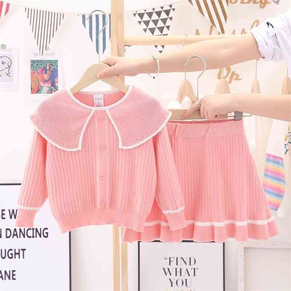 gooporson fashion korean little girls outfits set fall knit lotus leaf collar sweater cardigan&skirt warm children clothes 210715, White
gooporson fashion korean little girls outfits set fall knit lotus leaf collar sweater cardigan&skirt warm children clothes 210715, White