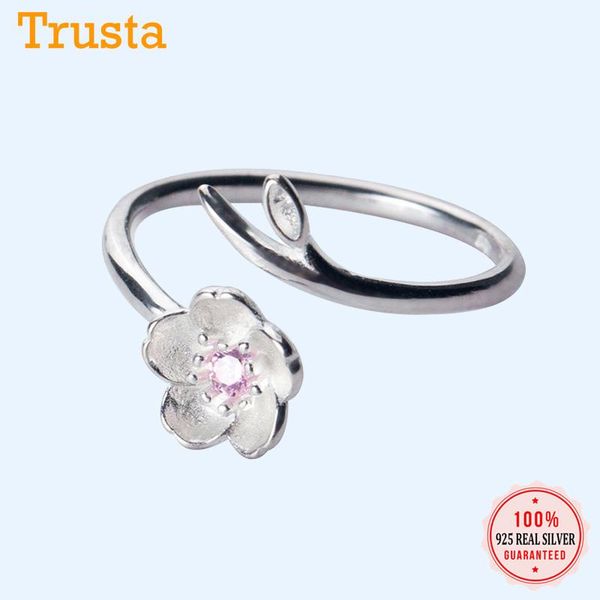 cluster rings trustdavis authentic 100% 925 sterling silver romantic flower pink cz opening ring for women wedding party jewelry ds1006, Golden;silver
cluster rings trustdavis authentic 100% 925 sterling silver romantic flower pink cz opening ring for women wedding party jewelry ds1006, Golden;silver