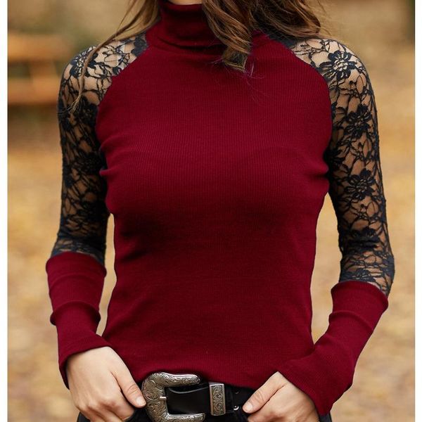 women's sweaters wepbel knitting jumpers bottoming shirt slim stand collar long sleeve pullovers solid color lace patchwork, White;black
women's sweaters wepbel knitting jumpers bottoming shirt slim stand collar long sleeve pullovers solid color lace patchwork, White;black