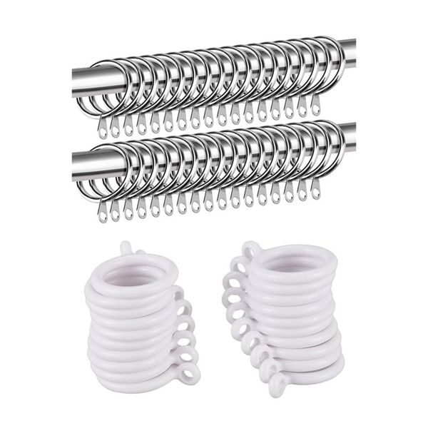 other home decor 70 pcs curtain rings hanging for curtains and rods, 50 silver & 20 white
other home decor 70 pcs curtain rings hanging for curtains and rods, 50 silver & 20 white