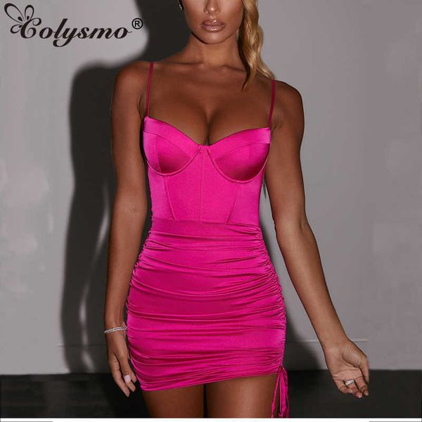 coysmo summer women satin dress spaghetti straps backless drawstring ruched slim fit mini dresses female party vestidos 210527, Black;gray
coysmo summer women satin dress spaghetti straps backless drawstring ruched slim fit mini dresses female party vestidos 210527, Black;gray