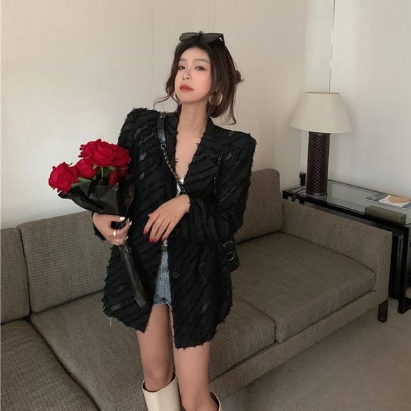 women's loose thin panel sunscreen long-sleeved suit jacket suits & blazers, White;black
women's loose thin panel sunscreen long-sleeved suit jacket suits & blazers, White;black