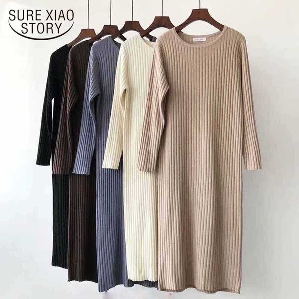 autumn and winter korean style o-neck mid-length solid mid-calf knitted dress elegant stripe slimming bottoming dress 11731 210528, Black;gray
autumn and winter korean style o-neck mid-length solid mid-calf knitted dress elegant stripe slimming bottoming dress 11731 210528, Black;gray