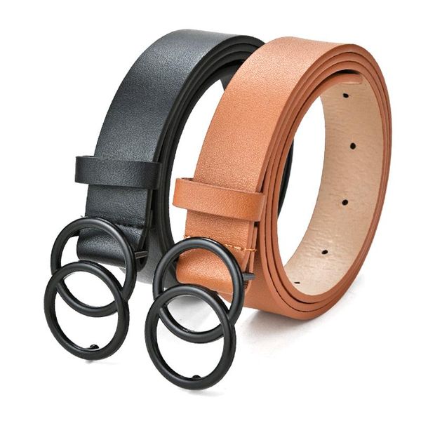 belts fashion women leather belt double ring circle buckle leisure jeans dress waistband simple solid girls adjustable waist strap, Black;brown
belts fashion women leather belt double ring circle buckle leisure jeans dress waistband simple solid girls adjustable waist strap, Black;brown