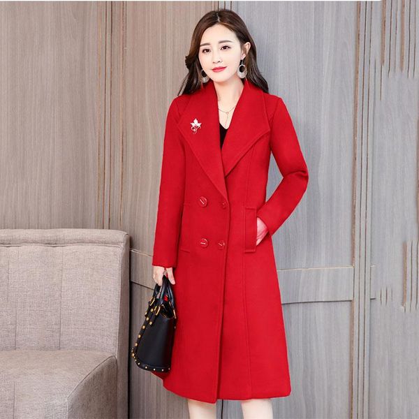 women's wool & blends cotday loose casual woolen coat middle long style 2021 fashion winter women clothing korean version thickened coa, Black
women's wool & blends cotday loose casual woolen coat middle long style 2021 fashion winter women clothing korean version thickened coa, Black