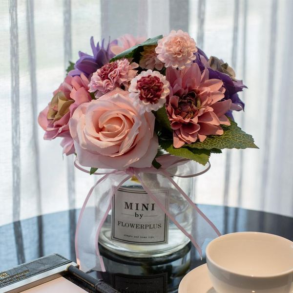 vases creative glass vase+artificial flower set decor home furnishing decoration crafts wedding gift livingroom silk fake pot
vases creative glass vase+artificial flower set decor home furnishing decoration crafts wedding gift livingroom silk fake pot
