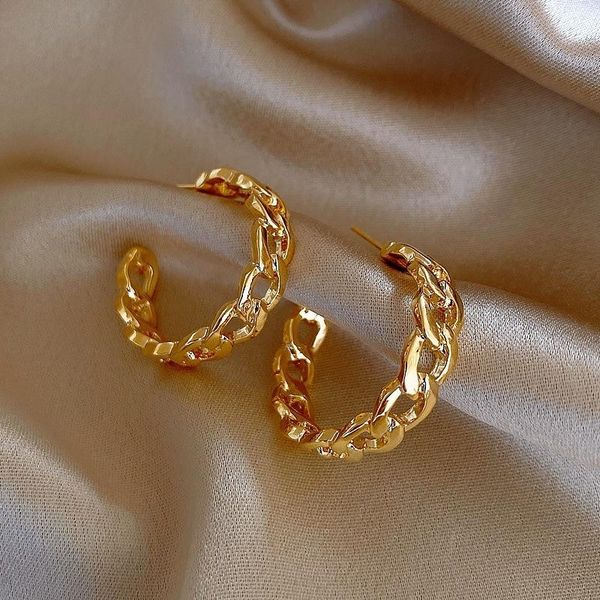hoop & huggie geometric minimalist c-shape gold color thick metal earrings for women simple party statement jewelry gifts, Golden;silver
hoop & huggie geometric minimalist c-shape gold color thick metal earrings for women simple party statement jewelry gifts, Golden;silver