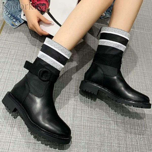 boots autumn winter women striped patchwork genuine leather lady motorcycle botas buckle decor black ankle shoes
boots autumn winter women striped patchwork genuine leather lady motorcycle botas buckle decor black ankle shoes