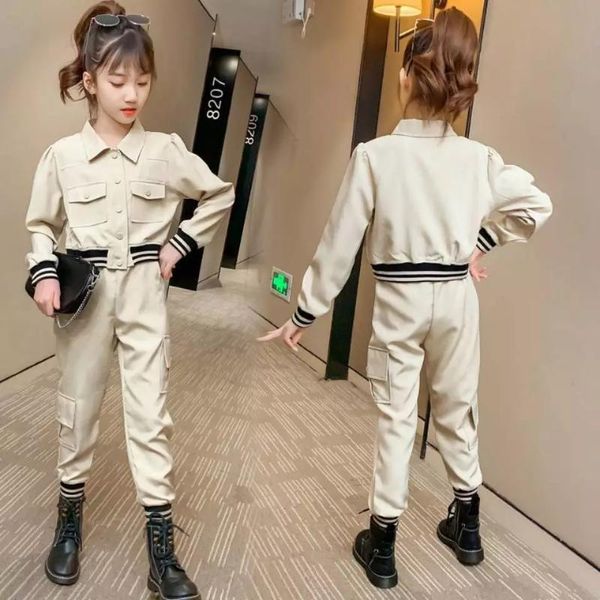 children spring autumn outfits full sleeve girls clothes set jackets outwear+pant 2pieces suit casual fashion kids clothing sets, White
children spring autumn outfits full sleeve girls clothes set jackets outwear+pant 2pieces suit casual fashion kids clothing sets, White