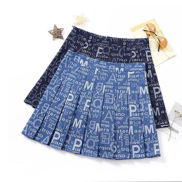 skirts limiguyue women fashion letter denim pleated skirt print short female summer korean high waist studen k1307, Black
skirts limiguyue women fashion letter denim pleated skirt print short female summer korean high waist studen k1307, Black