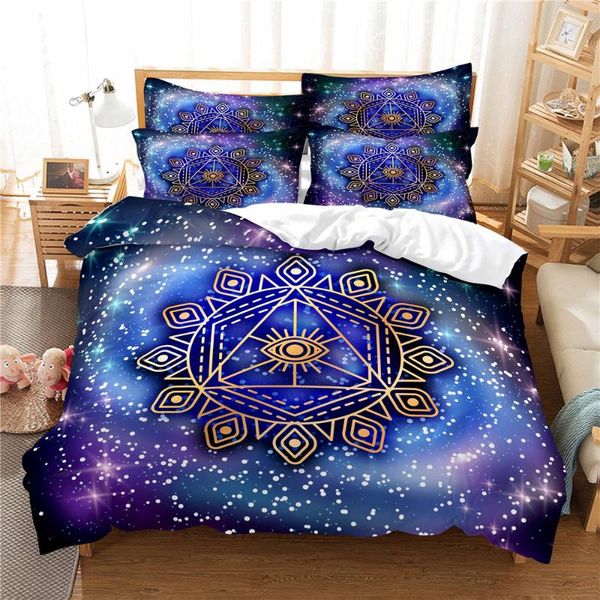 bedding sets 3d starry sky set duvet cover bed cotton bedroom