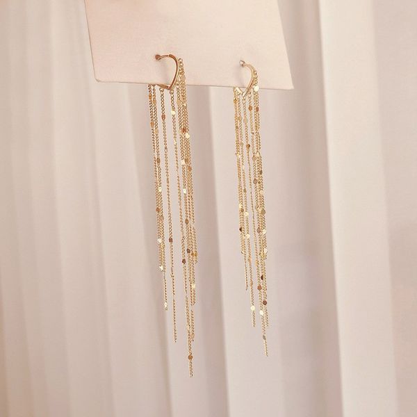 arrival dominated fashion long metal tassel drop earrings korean joker sweet lovely heart elegant women earrings, Golden
arrival dominated fashion long metal tassel drop earrings korean joker sweet lovely heart elegant women earrings, Golden