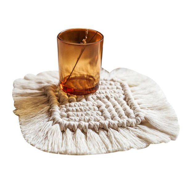 table runner fashion tassel dining hand woven placemat bohemian coffee cup mat home kitchen decor
table runner fashion tassel dining hand woven placemat bohemian coffee cup mat home kitchen decor