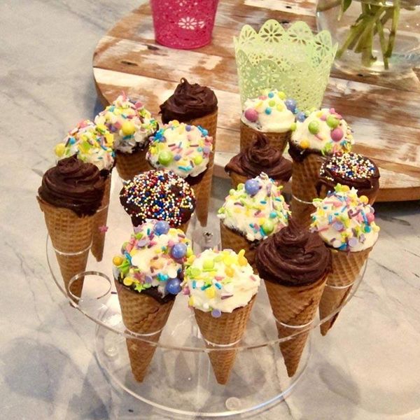 other bakeware acrylic ice cream stand cake cone holder 6/16 cones wedding buffet display hy99
other bakeware acrylic ice cream stand cake cone holder 6/16 cones wedding buffet display hy99