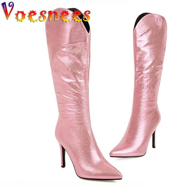 voesnees 2021 women boots fashion pointed toe high knight thin heel side zipper heels 10cm nightclub female shoes, Black
voesnees 2021 women boots fashion pointed toe high knight thin heel side zipper heels 10cm nightclub female shoes, Black