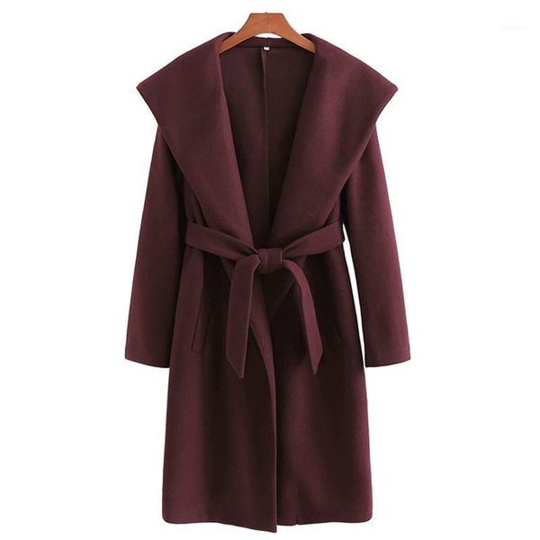 women's wool & blends puwd casual woman oversized sashes hooded woolen coat fad ladies autumn loose burgund outwear female chic warm j, Black
women's wool & blends puwd casual woman oversized sashes hooded woolen coat fad ladies autumn loose burgund outwear female chic warm j, Black