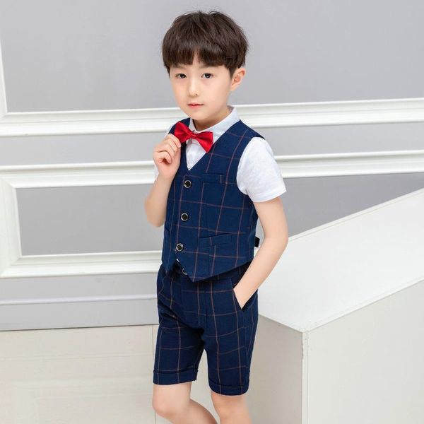 clothing sets 4parts vest shirt shorts tie children boutique outfits clothes size 6 & 7 boys fashion summer kids plaid vestidos for party pr, White
clothing sets 4parts vest shirt shorts tie children boutique outfits clothes size 6 & 7 boys fashion summer kids plaid vestidos for party pr, White