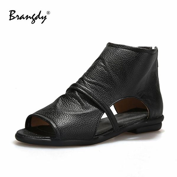 sandals brangdy concise women snadals microfiber rome style shoes peep toe hollow out flat zipper solid cover heel, Black
sandals brangdy concise women snadals microfiber rome style shoes peep toe hollow out flat zipper solid cover heel, Black